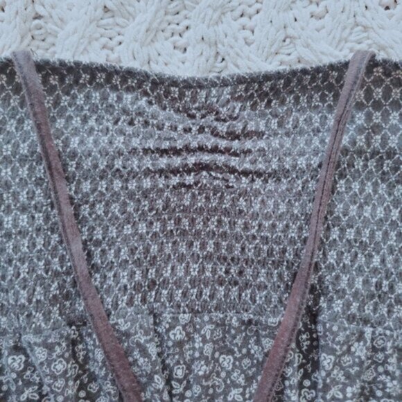 Vintage L.O.G.G Brown/Sandy Paisley Boho Maxi Dress - Picture 5 of 15